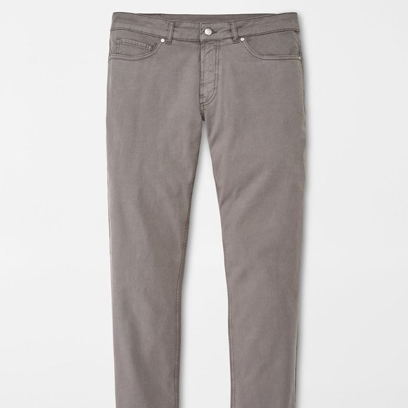 Peter Millar Wayfare Five-Pocket Pant Nickel 34x32 - Picture 1 of 4